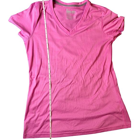 Nike Dri-FIT Women’s Large V-Neck Athletic T-Shirt – Lightweight Top - Picture 6 of 8